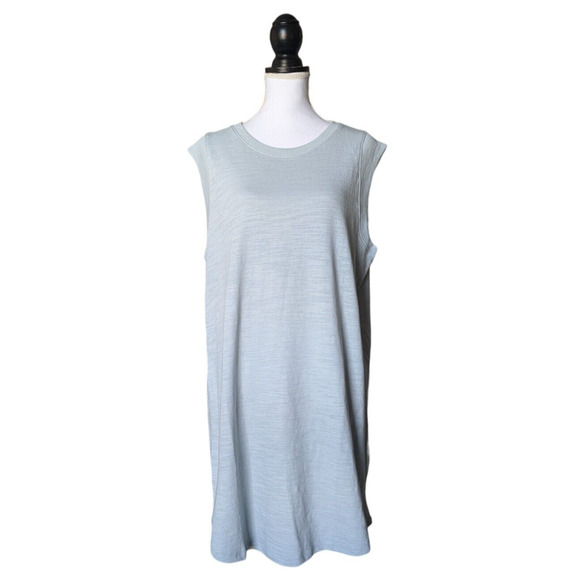 Faherty Light Blue Mini Dress - Picture 1 of 5